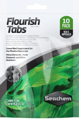 Seachem Flourish Tabs Таблетки для растений 10шт., 6шт. на 45л.